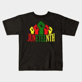 Juneteenth, Black History, Freedom, black power Kids T-Shirt